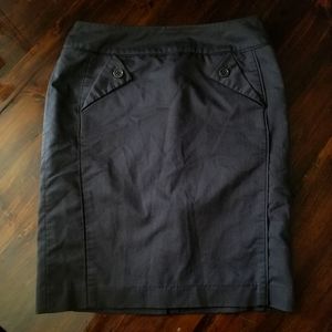 Like New Nine West Dark Gray Pencil Skirt